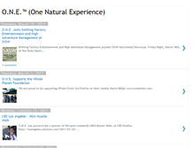 Tablet Screenshot of onenaturalexperience.blogspot.com