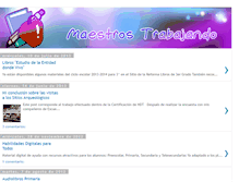 Tablet Screenshot of maestros-trabajando.blogspot.com