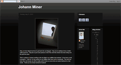 Desktop Screenshot of johannminer.blogspot.com