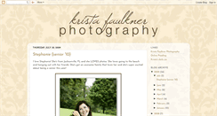 Desktop Screenshot of kristafaulknerphotography.blogspot.com