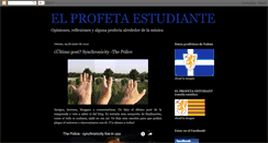 Desktop Screenshot of elprofetaestudiante.blogspot.com