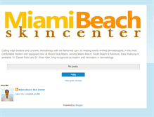 Tablet Screenshot of miamibeachskincenter.blogspot.com