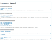 Tablet Screenshot of immersionjournal.blogspot.com