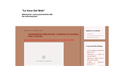 Desktop Screenshot of lavocedelweb.blogspot.com