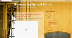 Desktop Screenshot of housekeeping-service.blogspot.com
