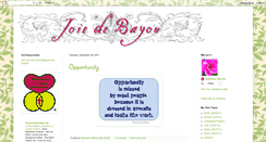Desktop Screenshot of joiedebayou.blogspot.com
