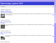 Tablet Screenshot of lapland2007.blogspot.com