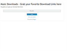 Tablet Screenshot of muzixdownloads.blogspot.com