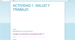 Desktop Screenshot of miscomentarios-saludytrabajo.blogspot.com