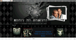 Desktop Screenshot of la-musicadelmomento.blogspot.com