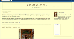 Desktop Screenshot of graciousacres2.blogspot.com