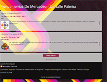 Tablet Screenshot of mercadeo-univalle.blogspot.com