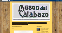 Desktop Screenshot of museodelcalabazo.blogspot.com