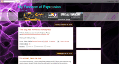 Desktop Screenshot of myfreedomofexpression.blogspot.com