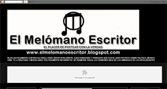 Desktop Screenshot of elmelomanoescritor.blogspot.com