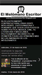 Mobile Screenshot of elmelomanoescritor.blogspot.com