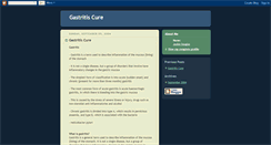 Desktop Screenshot of gastritiscure4u.blogspot.com
