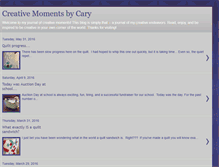 Tablet Screenshot of creativemomentsbycary.blogspot.com