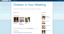 Desktop Screenshot of childreninyourwedding.blogspot.com