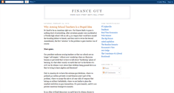 Desktop Screenshot of homeofthefinanceguy.blogspot.com