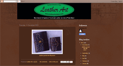 Desktop Screenshot of leather-arts.blogspot.com