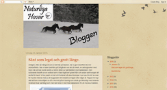 Desktop Screenshot of naturligahovar.blogspot.com