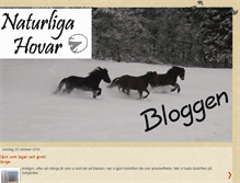 Tablet Screenshot of naturligahovar.blogspot.com