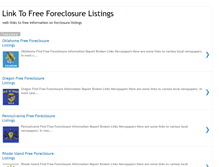 Tablet Screenshot of linktofreeforeclosurelistings.blogspot.com