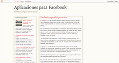 Desktop Screenshot of aplicacionesparafacebook.blogspot.com