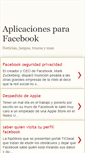 Mobile Screenshot of aplicacionesparafacebook.blogspot.com
