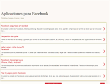 Tablet Screenshot of aplicacionesparafacebook.blogspot.com