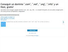 Tablet Screenshot of dominioyhostgratis.blogspot.com