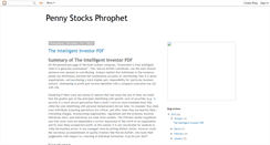 Desktop Screenshot of pennystockhub.blogspot.com