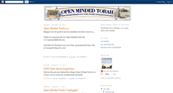 Desktop Screenshot of openmindedtorah.blogspot.com