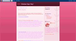 Desktop Screenshot of cheeringwithchelsea.blogspot.com