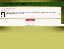 Tablet Screenshot of institutosantoexpedito.blogspot.com
