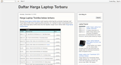 Desktop Screenshot of harga-laptop-ku.blogspot.com