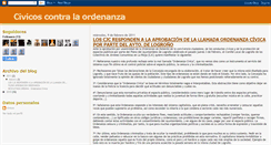 Desktop Screenshot of civicoscontralaordenanza.blogspot.com