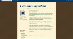 Desktop Screenshot of carolinacogitation.blogspot.com