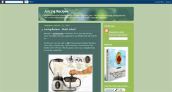 Desktop Screenshot of juicingrecipes.blogspot.com