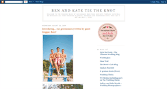 Desktop Screenshot of benandkatetietheknot.blogspot.com