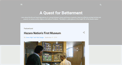 Desktop Screenshot of bettermentquest.blogspot.com