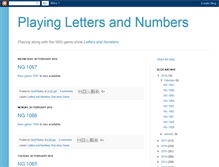 Tablet Screenshot of playinglettersandnumbers.blogspot.com