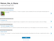 Tablet Screenshot of naturehasaname.blogspot.com