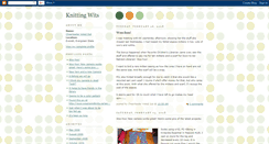 Desktop Screenshot of knittingwit.blogspot.com