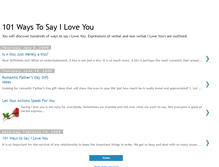 Tablet Screenshot of 101waystosayiloveyou.blogspot.com