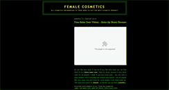 Desktop Screenshot of female-cosmetics.blogspot.com