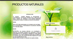 Desktop Screenshot of productosnaturalesme.blogspot.com