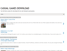 Tablet Screenshot of casual-games-download.blogspot.com