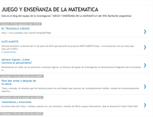 Tablet Screenshot of juegoymatematica.blogspot.com
